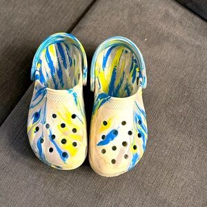 Boys size 12 crocs, in very good shape with lots of life left